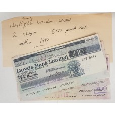 LONDON 1980 . LLOYD BANK . LIMITED CHEQUES